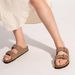 CRACOMIN New Fashion Cork Slippers For Women Men Leather Suede Flats Sandals Summer Couple Beach Sandals With Adjustable Buckle_vogvips.com