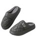Waterproof Large Size Men's For Outdoor Wear, Winter Fleece-Lined Warm Home Anti-Cold Casual Thick-Soled Cotton Slippers_vogvips.com