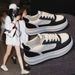 STRIDEO New Women's Breathable White Shoes, Children's Korean Version Versatile Thick Soled Sports Shoes, Casual Board Shoes_vogvips.com