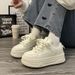 Milk Fufu Student White Shoes All Match Shoes Niche Original Women's Shoes Casual Height Increasing Thick Soled Shoes_vogvips.com