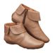 Casual Plus Size Leather Martin Boots, Women's Boots_vogvips.com