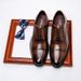 Leather Shoes Men's Business Shoes Oxford Men's Shoes Genuine Leather Dress Three-Joint Men's Leather Shoes Inner Height Increasing Leather Shoes Brit_vogvips.com