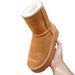 Winter Mid-Calf Snow 5825 Sheepskin Straight Solid Color Cotton Boots Flat Heel Warm Women's Shoes Classic Style_vogvips.com