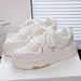 Thick Soled White Shoes For Female Students New Sports All Match Niche Design Casual Sneakers_vogvips.com