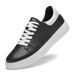 Men's Board Shoes Boys Casual Shoes Four Rubber Sole Leather White Shoes_vogvips.com