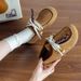 plus Size Comfortable Beaded Loafers Women's Spring Platform Lace-Up Retro Birkenstock Shoes_vogvips.com