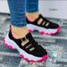 Casual 2025 New Thick Sole Board With One Button Low Top Large Size Fashion Sports Women's Single Shoes_vogvips.com