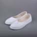 One Character Brand Nurse Women's Sloping Heel Soft Sole 2025 New White Autumn And Winter Old Beijing Cloth Shoes Flat_vogvips.com