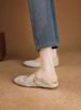 Lancui Version ~ French Style Artistic Woven Hollow Breathable Mary Jane Sandals For Women With One Strap Flat Sole_vogvips.com