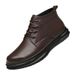 Top Layer Warm Snow Boots, Men's Velvet Men's Shoes, Outdoor Cold-proof Men's Boots, High-top Cotton Boots_vogvips.com