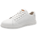 Brand Men's Genuine Leather Casual Shoes Classic Black Flat Sports Shoes Outdoor Hollow Out White Sneakers Large Size:36-47 Mo-y_vogvips.com