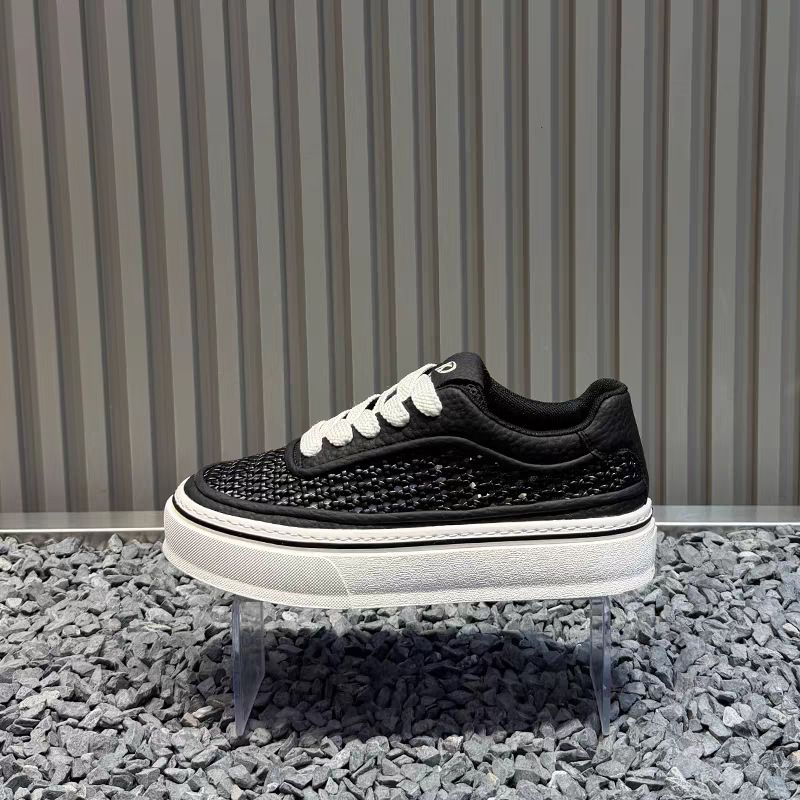 Summer New Style Leather Light Luxury Color-Blocking Men's Trendy Mesh Sports Casual Shoes With Soft Soles, Available_vogvips.com