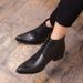 Euro Step Large Size Brogue Carved Leather Business British Style Shoes Men's Pointed Toe High-top Martin Short Boots_vogvips.com