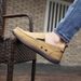 Canvas loafers Spring summer breathable men's casual shoes over feet_vogvips.com