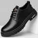 Autumn New Handmade Online Business Casual Men's Workwear Big Head Lace Up Soft Sole Breathable Leather Shoes_vogvips.com