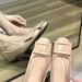Women's Classic Mary Jane Pumps – Pearl Accent Round-Toe Shoes With Hidden Heel & PU Lining For Everyday Elegance Nude High Heels, Summer Style._vogvips.com