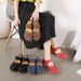 2026 New Cross-Border Closed-Toe Non-Slip Large Size Sandals, Wedge Heel Women's Shoes, Stitched Outerwear Velcro Shoes_vogvips.com