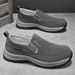 Men's Slip On Walking Shoes - Lightweight Breathable Mesh Sneakers With Memory Foam, Easy Wear Outdoor & Driving Shoes For Summer_vogvips.com