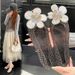 Korean Internet Celebrity Crystal DIY Shoe Decoration Pointed Toe Jelly Shoes Popular Shallow Sandals Women's Flats_vogvips.com