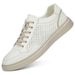 Men's Shoes Board Shoes Breathable Men's Casual Shoes Cowhide Hollow Flat Heel Men Splicing Shallow Mouth Men_vogvips.com