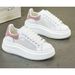White Women S Spring And Summer New Mesh Breathable Rhinestone Multifunctional Sneakers Fashion Hundred Casual_vogvips.com