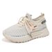 Summer Women's Shoes Breathable Hollow Mesh Shoes Women Korean Version Versatile Thick-Soled Knitted Sports Shoes Casual_vogvips.com