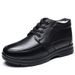 European Warm Series Middle-aged And Elderly Men's Winter High-top Cotton Extra Large Size Casual Genuine Leather Fleece-lined Warm Dad Shoes_vogvips.com