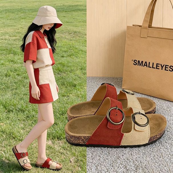 Slip-on Closed-toe Mules For Lazy People, 2025 Summer New Model, Flat Lightweight Women's Shoes, Soft-soled Versatile_vogvips.com