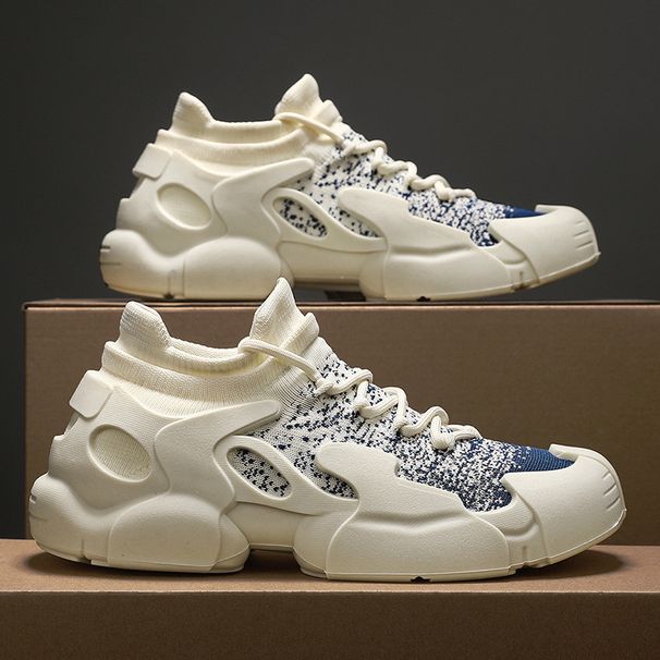 Men's Flying Woven Mecha, Octopus Socks, Thick Soles, Versatile, Breathable, Casual, Anti Slip, Hot Selling Sports_vogvips.com