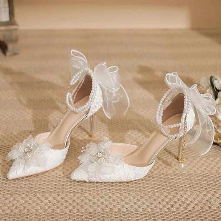 Summer High-heeled Sandals Women, Thin Heel, Versatile, Slimming, Sexy, Fairy Style, Suitable For Students, With A_vogvips.com