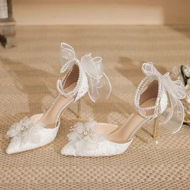 Summer High-heeled Sandals Women, Thin Heel, Versatile, Slimming, Sexy, Fairy Style, Suitable For Students, With A_vogvips.com