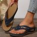 Large Size Casual Beach Wedge Flip Flops Women's Sandals_vogvips.com