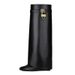 Elegant Retro Women's Knee-High Boots - Pointed Toe, Chunky Heel, Versatile Styling For Fall/Winter/Spring_vogvips.com