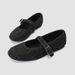 Sheepskin Version~ Genuine Leather French Ballet For Women Black Shiny Flat Shallow Mouth Single One-Strap Mary Jane_vogvips.com