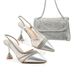 High-heeled sandals with dinner bag set Fashion design rhinestone evening bag shoes_vogvips.com