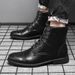 New Autumn Winter Martin Fashion Large Size Pointed Toe Leather Boots High Top British Casual Men's Shoes 98666_vogvips.com
