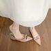 French Fairy Wind Pointed Head Flat Bottom Shallow Mouth Single Shoes Female Bow Commuter Low Heel Ladyshoes_vogvips.com