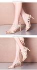 New Slimming Versatile High Heel Genuine Leather Sexy Buckle Strap Women's Summer Open-Toe Sandals_vogvips.com