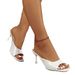 European And American Style Square-toed Stiletto Fashion For Women, 2024 New Model, Open-toe, Large Size, Sexy Slip-on_vogvips.com