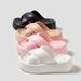 Comwarm Summer For Women Thick Platform Shower Shoes Non-Slip Cross Sandals Female Bath Soft Sole Slides Home Slippers_vogvips.com