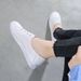 Women's Summer 2025 New Style Shallow Mouth Genuine Leather White Sneakers Flat Versatile Basic Two-Way Board Shoes_vogvips.com