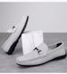 Men's Shoes Leather Soft-soled Velvet Lazy Casual Beanie Leather Shoes_vogvips.com