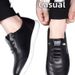 Men's Casual Breathable Soft Leather Slip-On Shoes Stylish Versatile Driving Shoes White Spring Summer New Style with Soft Sole_vogvips.com