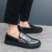 Spring Glossy Slip-On Leather British Style Large Size Formal Casual Fashion Office Men's Shoes_vogvips.com