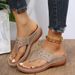 2025 Summer New Large Hollow Water Diamond Thick Bottom Cool Slippers For Women_vogvips.com