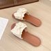 Foreign Trade Large-size Flat Round-toe Women's Slippers, 2025 New Fashion Butterfly Flower Casual Comfortable Sandals_vogvips.com