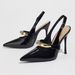 Exclusive For Cross-border Sales, European And American Style 2026 New Fashion Pointed-toe Metal Strap Stiletto Backless_vogvips.com