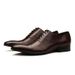New British Three-joint Leather Shoes Men's Cowhide Pointed Toe Lace-up Business Dress Shoes Trendy Men's Slim-fit Handsome Men's Shoes Black_vogvips.com