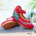 High Heels, Single Ethnic Embroidered Cloth Spring And Autumn Style Slope Heel Shoes, One Button Women's Shoes_vogvips.com
