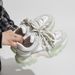 Thick Soled Dad For Spring And Autumn Season New Fashionable Casual Women's Sho, Revealing Feet, Small Sports_vogvips.com